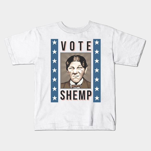 Shemp for President Kids T-Shirt by ranxerox79